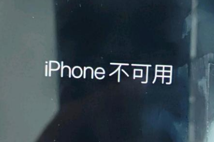 公坡镇苹果服务网点分享锁屏界面显示“iPhone 不可用”如何解决 